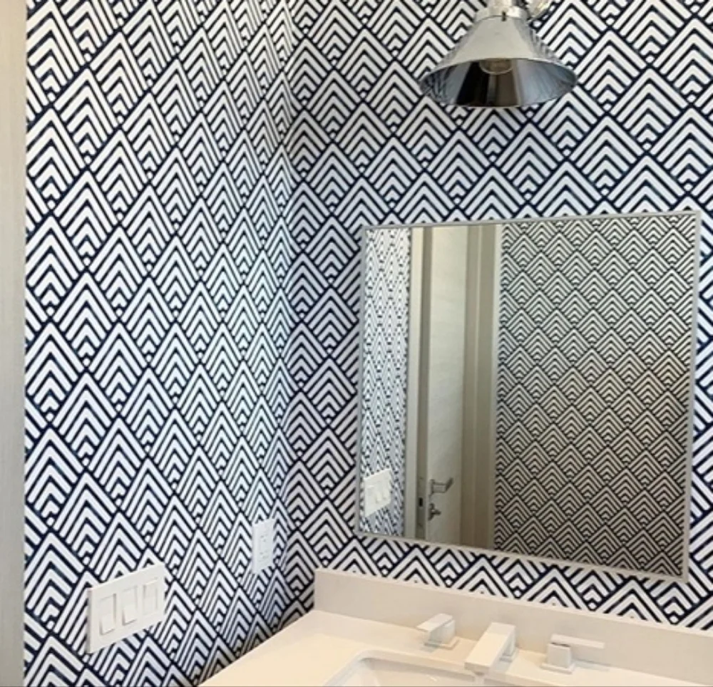 Wallpaper Indigo Vertex Diamond Geometric